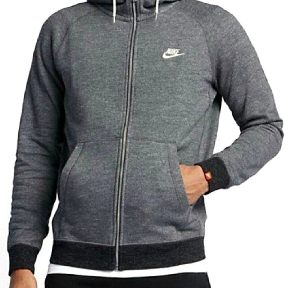 Nike Black and Gray Sweatshirt Hoodie